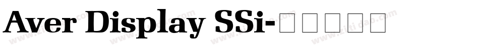 Aver Display SSi字体转换
